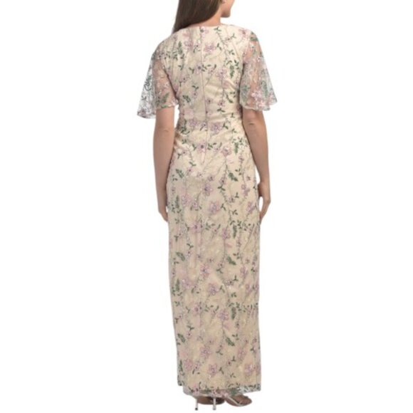 JS COLLECTIONS Hannah Flutter Sleeve Gown - Picture 2 of 4